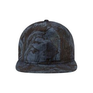 New Era Mens 9Twenty Tonal Camo Flat Brim Cap Navy